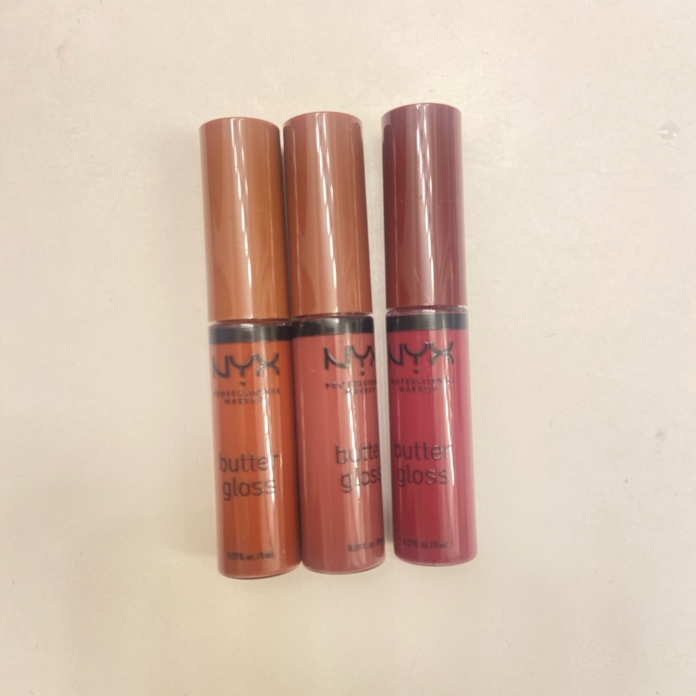 3 NYX butter glosses